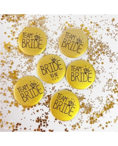 Badge-Kit 'Team Bride' - or