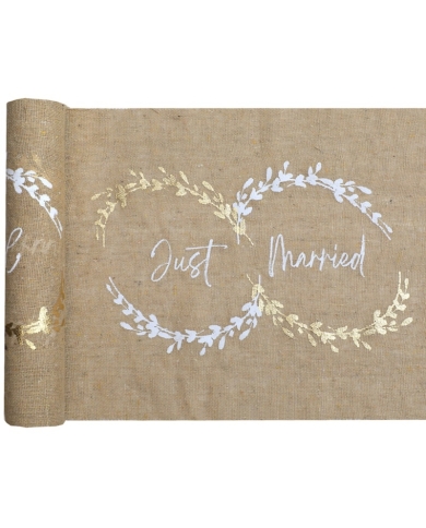 Chemin de table 'Just Married' - The-Weddingshop