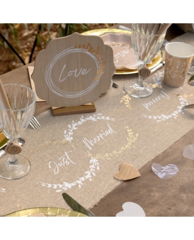 Chemin de table 'Just Married' - The-Weddingshop