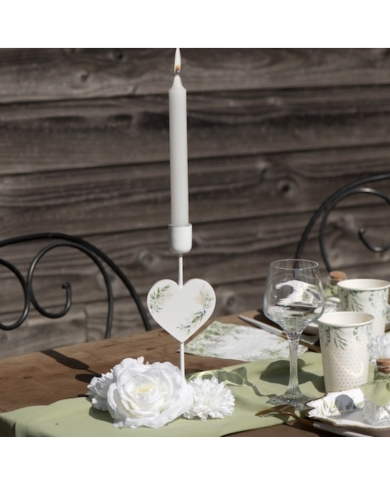 Bougeoir 'Mariage végétal'