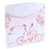 Gästebuch 'Brautpaar auf Fahrrad'