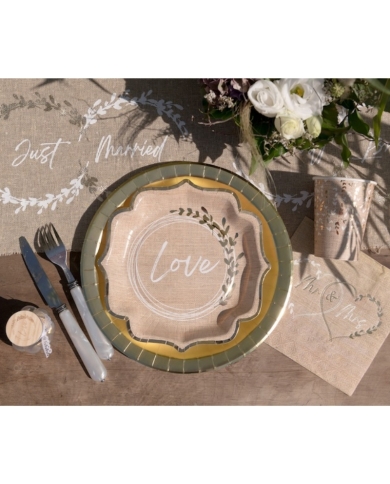 Serviette 'Mr & Mrs'