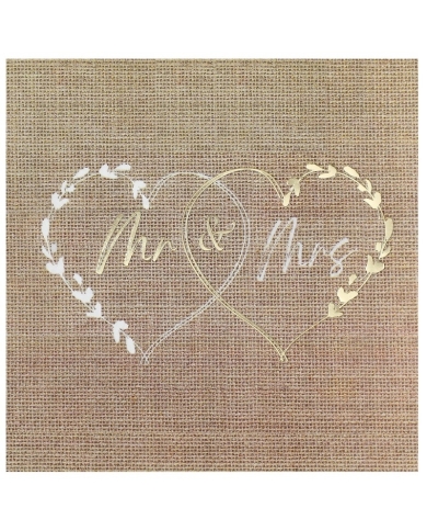 Serviette 'Mr & Mrs'