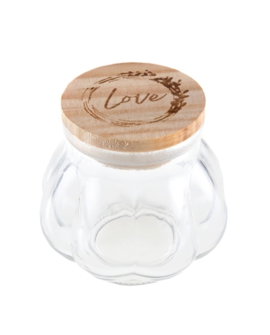Cadeau Invité - Petit pot en verre 'Love' - The-Weddingshop