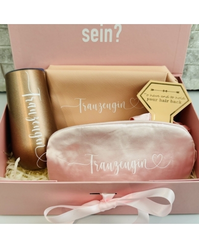 Geschenkbox - Trauzeugin fragen - Weiss