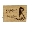 Gästebuch personalisiert Holz 'Brautpaar'
