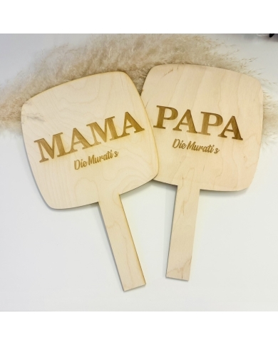 Panneaux en bois 'Mama & Papa' - The-Weddingshop