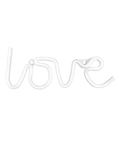 Neon LED 'Love' - Weiss (34,5 x 13 cm)