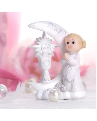 Figurine de gâteau 'Fille en prière'