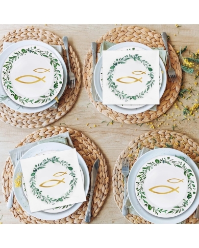 Set de décoration de table 'Poisson & Couronne'