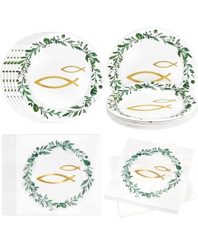 Tischdeko Set 'Fisch & Kranz'