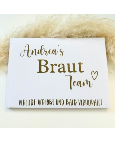 Gästebuch Braut Team