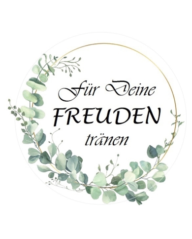 Kit larmes de joie 'Eucalyptus' (24 invités) - allemand