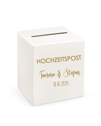 Boîte aux lettres personnalisée 'Hochzeitspost'