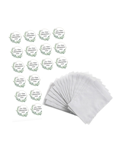 Freudentränen-Set 'Eucalyptus' - Weiss (24 Stück)