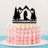 Cake Topper 'Montagnes' personnalisé
