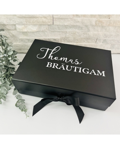 Geschenk-Box personalisiert - Schwarz