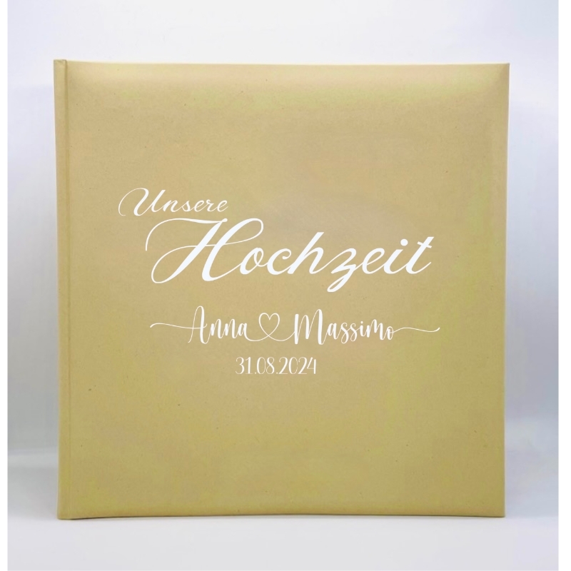 Gästebuch personalisiert 'Unsere Hochzeit' - The-Weddingshop