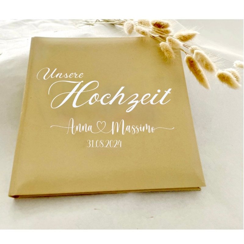 Gästebuch personalisiert 'Unsere Hochzeit' - The-Weddingshop