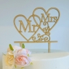 Cake Topper ‚Mr & Mrs’ - Holz