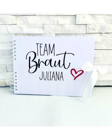 Livre d'or 'Team Braut' personnalisé
