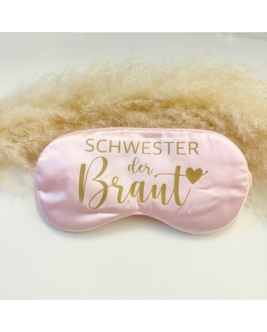 Schlafmaske 'Schwester der Braut'