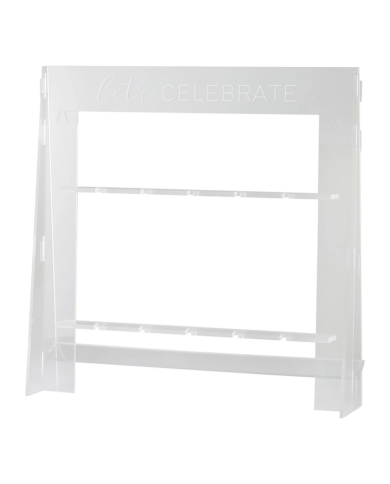 Acrylique verre à champagne présentoir 'Let's Celebrate'
