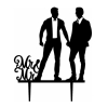 Cake Topper 'Mr & Mr'