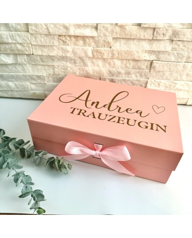 Boîte cadeau personnalisé - Rose