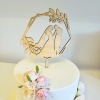 Cake Topper 'Couple de mariés Mr & Mrs' - bois - The-Weddingshop