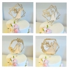 Cake Topper 'Couple de mariés Mr & Mrs' - bois - The-Weddingshop