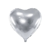 Ballon aluminium 'Coeur' - argent (61 cm) - The-Weddingshop