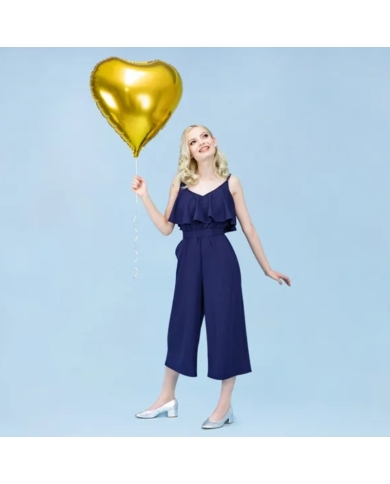 Ballon aluminium 'Coeur' - or (61 cm)