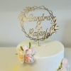 Cake Topper ‚Flower’ personnalisé - bois