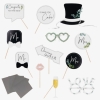 Photo Booth Props Set 'Mr & Mrs' personalisierbar