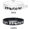 Armbänder 'Team Bräutigam' (12 Stück)