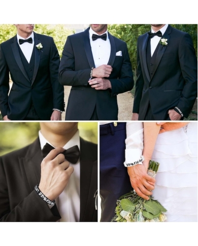 Armbänder 'Team Bräutigam' (12 Stück)