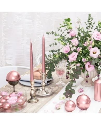 Schwimmkerzen roségold (10 Stück)