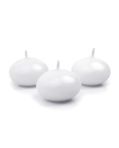 Bougies flottantes blanc (10 pièces)