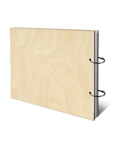 Gästebuch personalisiert Holz 'Brautpaar' - The-Weddingshop