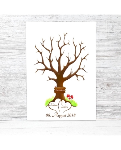 Fingerprint-Poster 'Wedding-Tree'