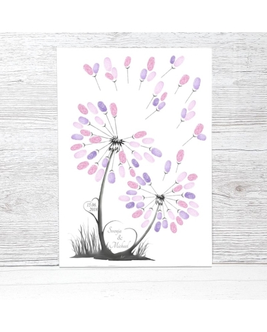 Fingerprint-Poster 'Pusteblume'