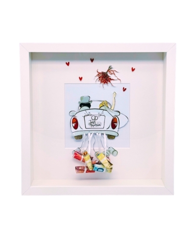 3D Cadre photo 'Just Married'