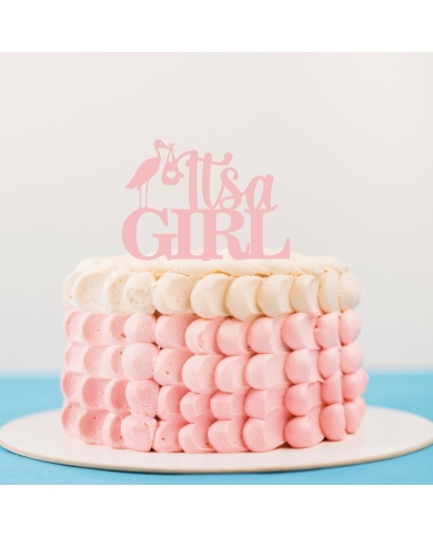 Cake Topper 'It's a Girl'