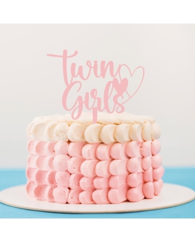 Cake Topper 'Twin Girls'
