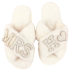 Pantoufles mariée 'MRS' personnalisé - The-Weddingshop