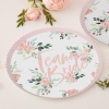 8 Assiettes à pois ‘Team Bride - Floral’
