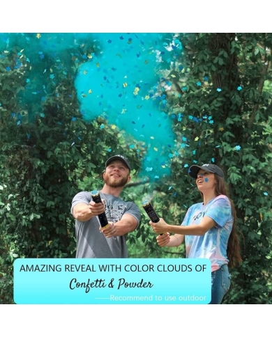 Canon à confettis avec poudre 'Butterfly'