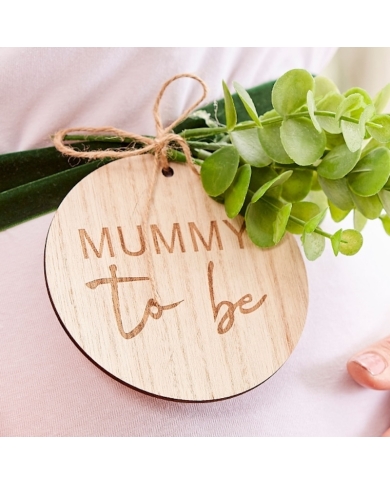 Babybauchband mit Anhänger 'Mummy to be'