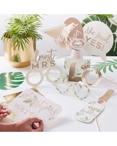 Photo Booth-Set 'Almost Mrs' personalisierbar